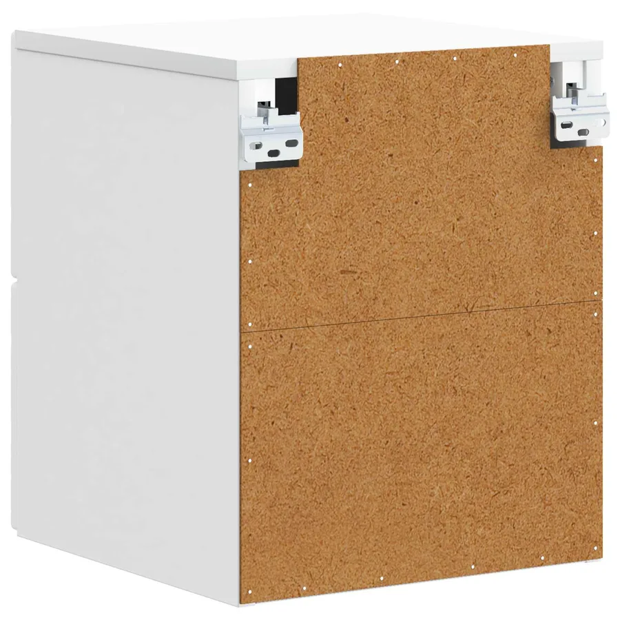 Cabinet de chevet mural Blanc 34,5 x 33 x 40 cm - 6