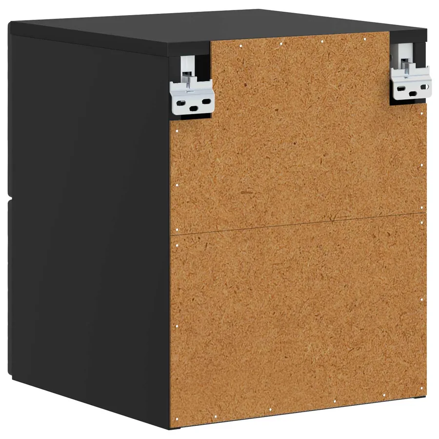 Cabinet de chevet mural Noir 34,5 x 33 x 40 cm - 6