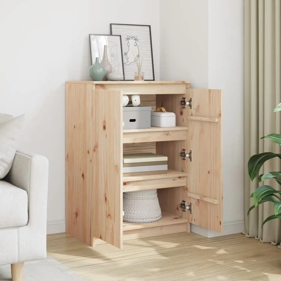 Buffet 60x36x84 cm bois de pin massif - 3