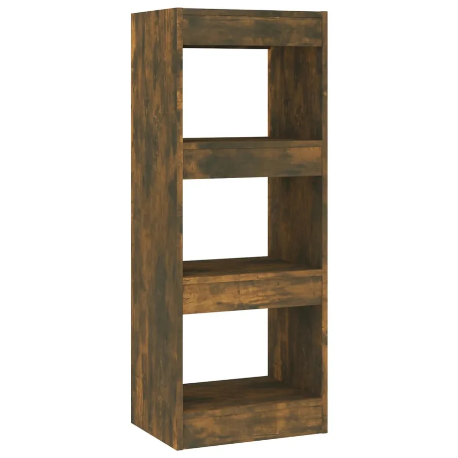 Bibliothèque/Séparateur de pièce Chêne fumé Bois d'ingénierie - 2