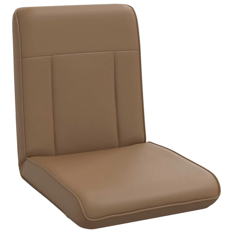 Fauteuil de sol ajustable Cappuccino Simili cuir - 2