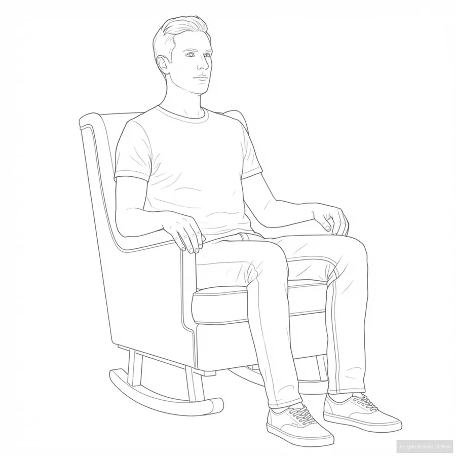 Chaise à bascule Rose 62 x 80 x 85 cm Bouclé - 11