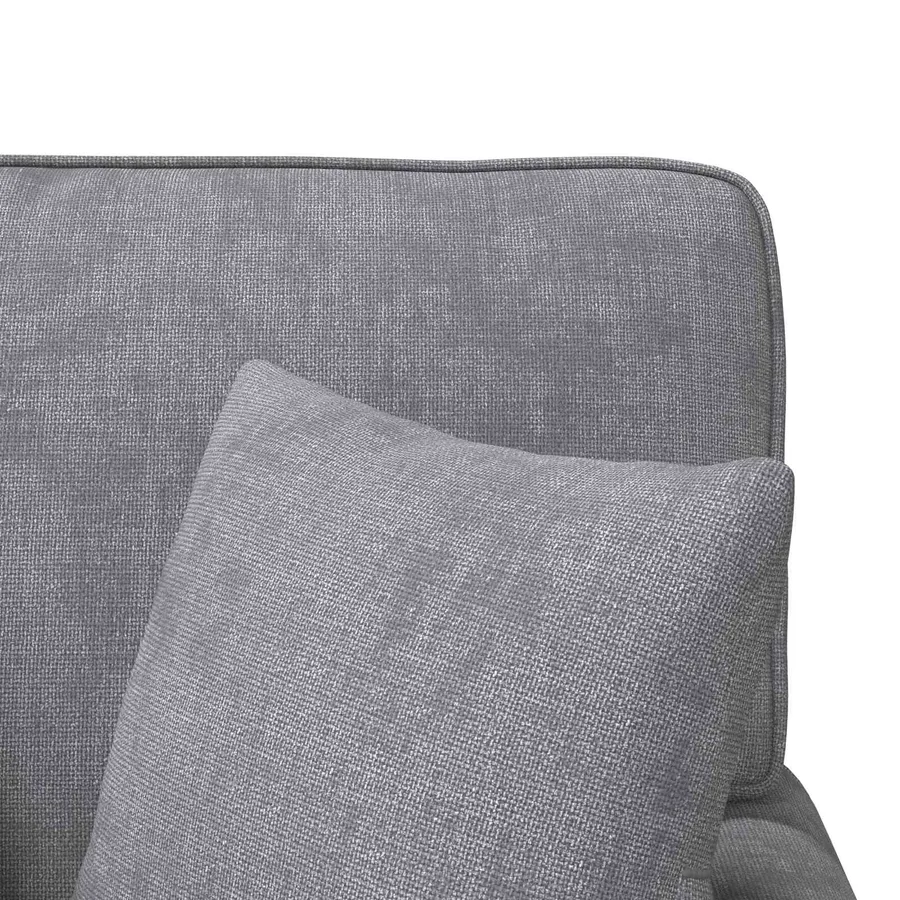 Chaise lounge avec jupe Gris clair 157 x 91 x 91 cm ARES - 9