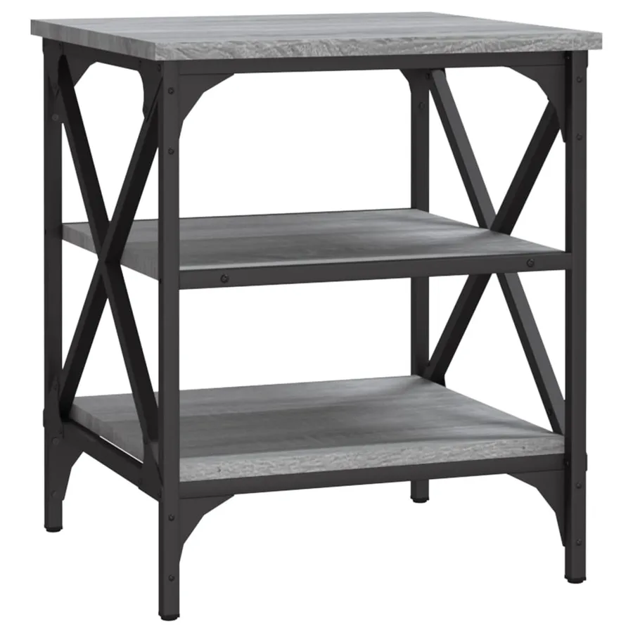 Table d'appoint Sonoma gris 40x42x50 cm Bois d'ingénierie - 2