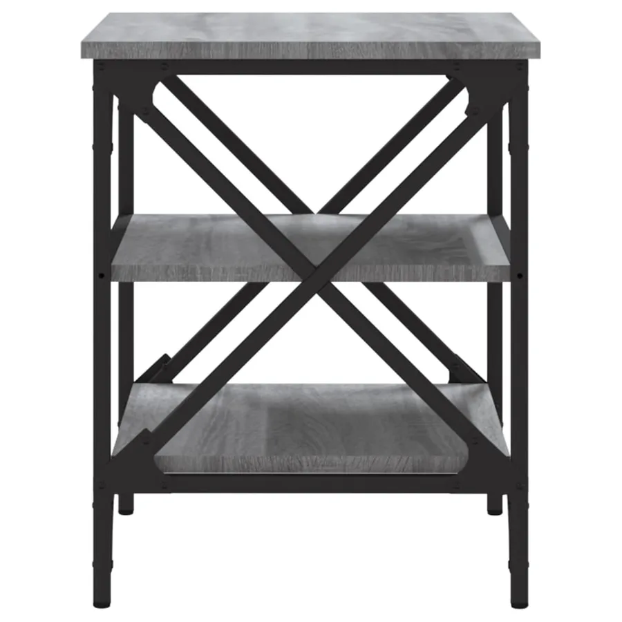 Table d'appoint Sonoma gris 40x42x50 cm Bois d'ingénierie - 6