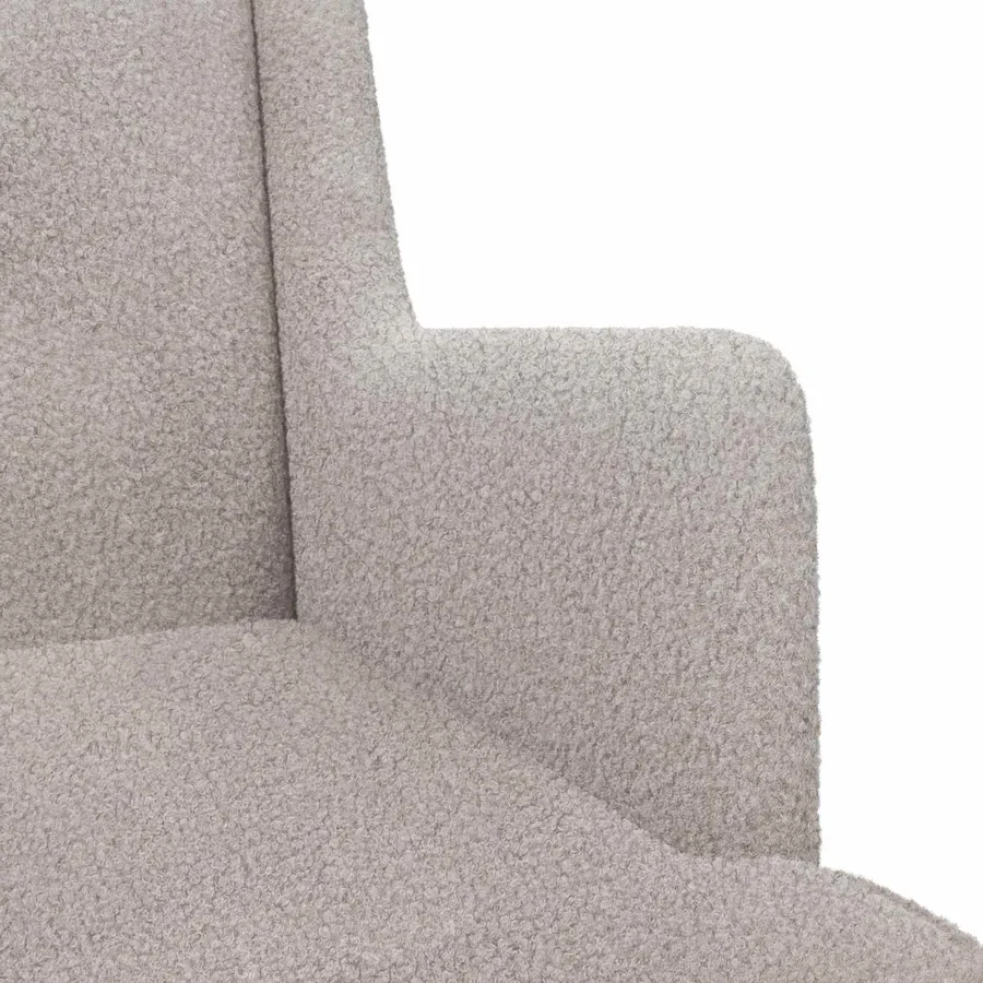 Chaise à bascule Gris clair 62 x 80 x 85 cm Bouclé - 7