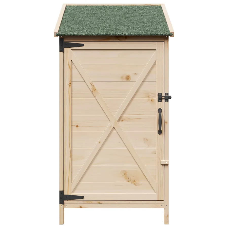 Abri de jardin avec toit Naturel 59,5 x 56 x 113,5 cm - 5