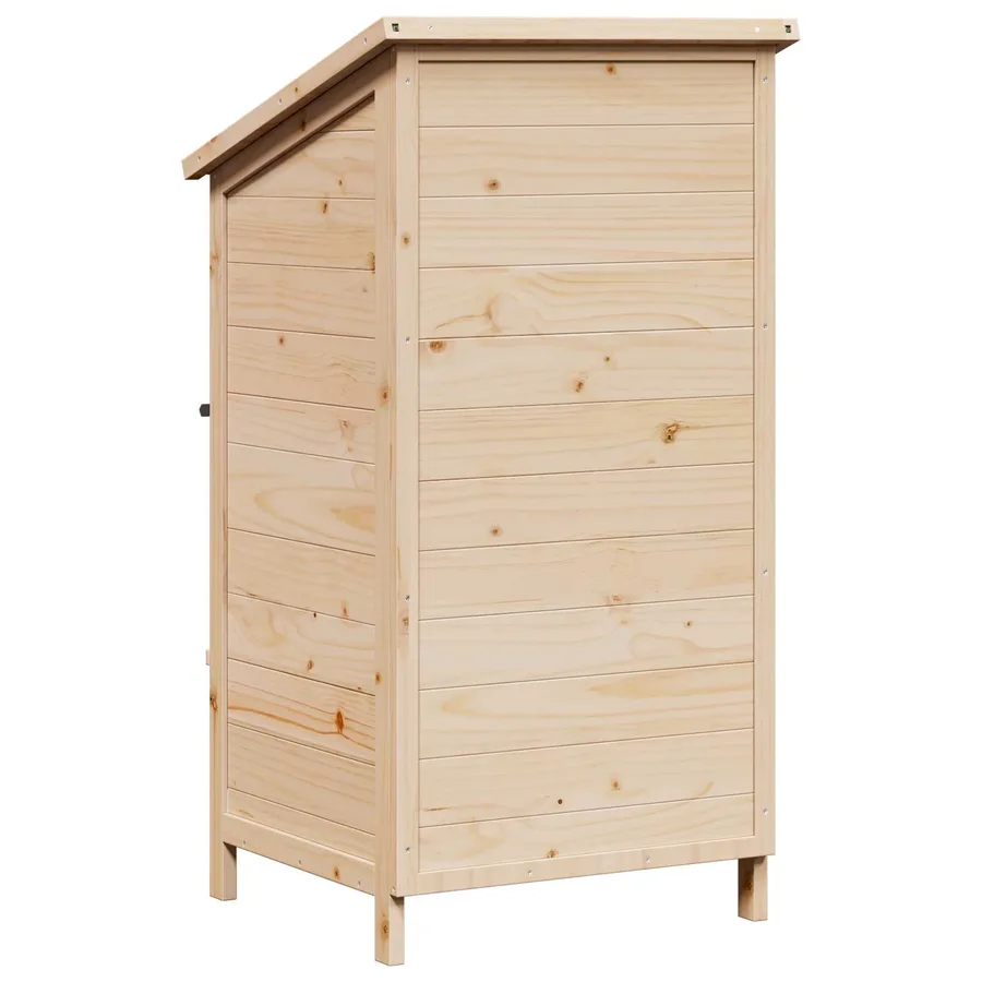 Abri de jardin avec toit Naturel 59,5 x 56 x 113,5 cm - 7