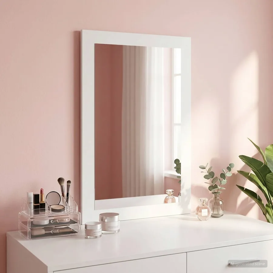 Miroir FAUSKE Blanc 43 x 3,5 x 77 cm Rectangulaire - 3