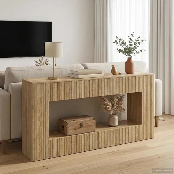 Table console Chêne Sonoma 155 x 29 x 74 cm Bois d’ingénierie