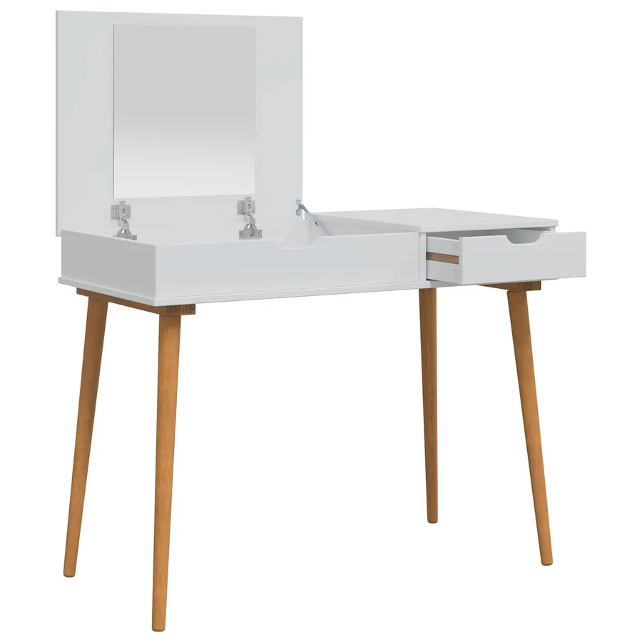 Table de Toilette FAUSKE Blanc 100 x 50 x 78 cm - 3