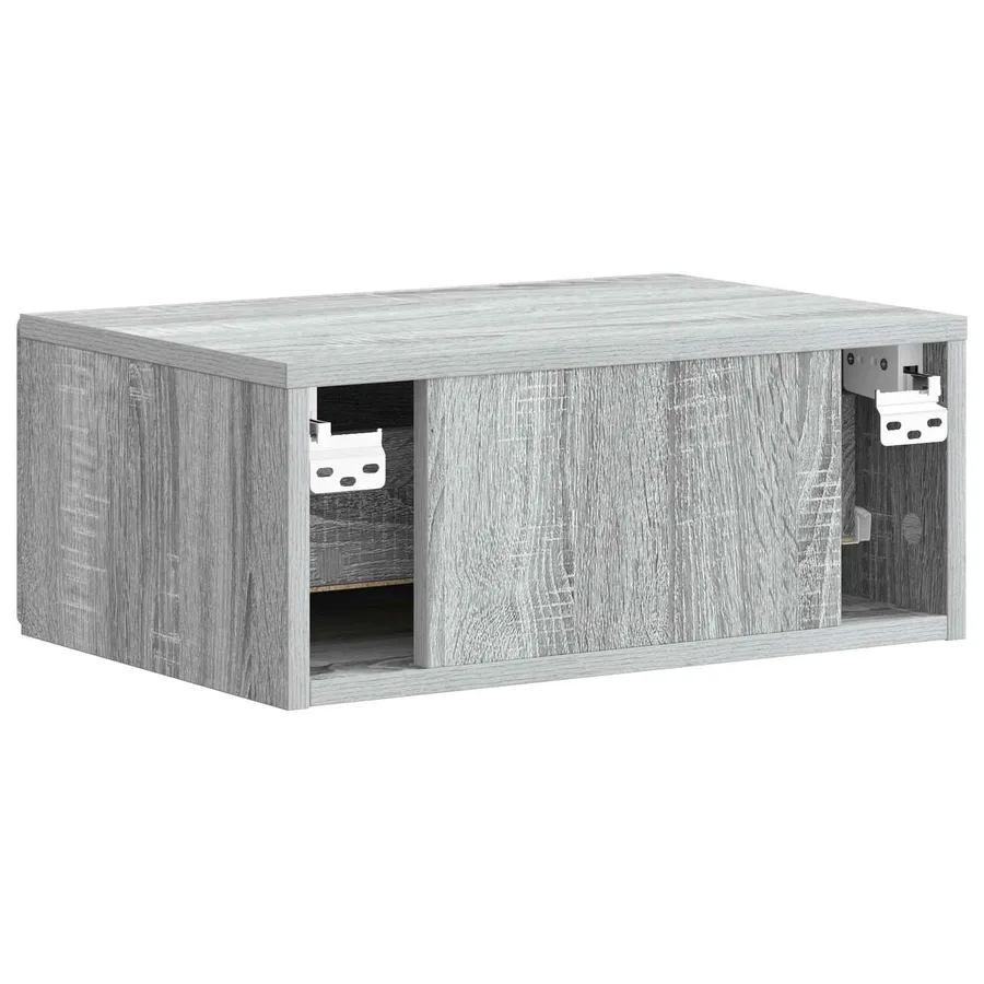Cabinet de chevet mural 2 pcs Sonoma gris 49 x 34,5 x 20 cm - 9