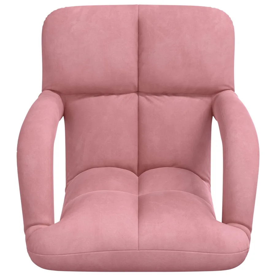 Fauteuil de sol ajustable Rose Velours - 4