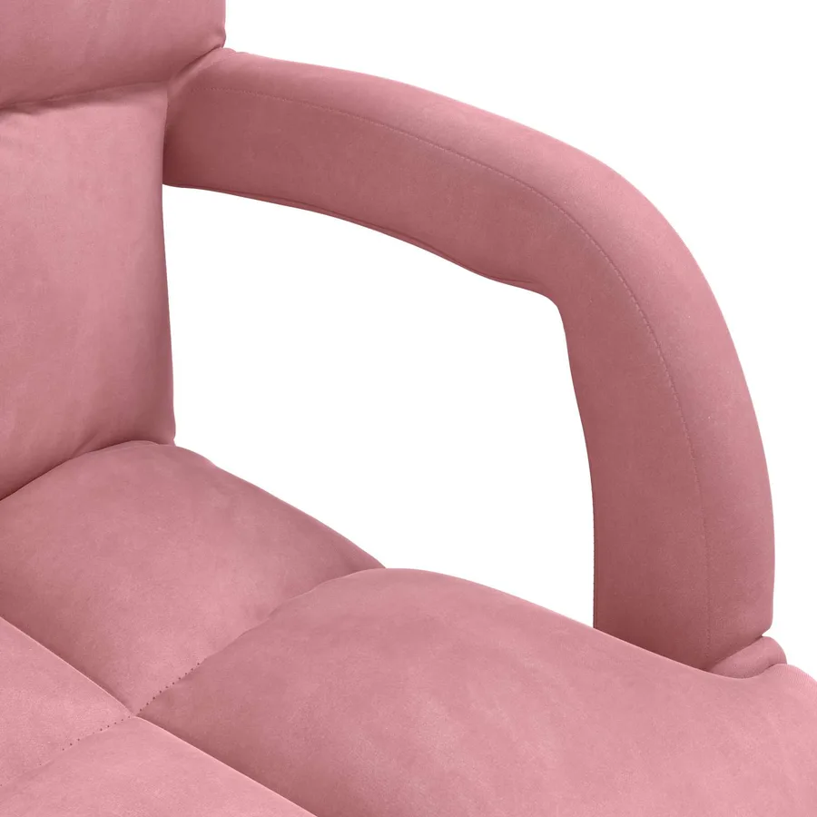 Fauteuil de sol ajustable Rose Velours - 7