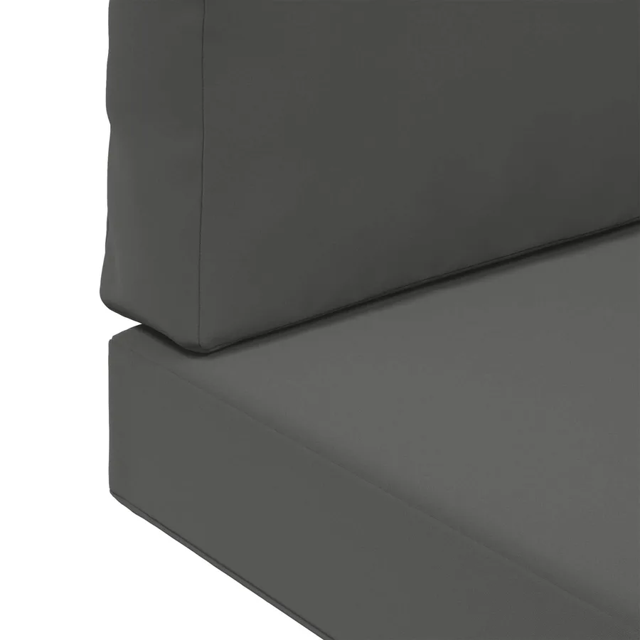 Coussin de canapé d'extérieur 3 pcs Anthracite Polyester - 9