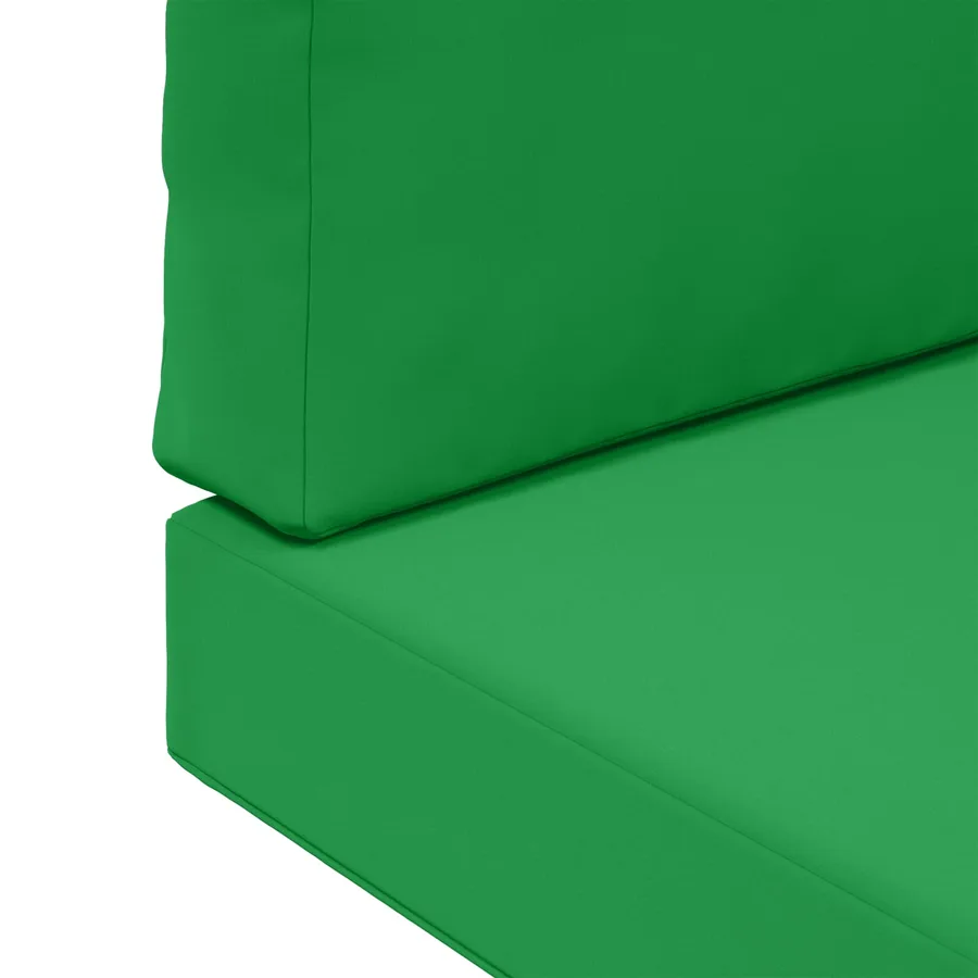 Coussin de canapé d'extérieur 3 pcs Vert Polyester - 9