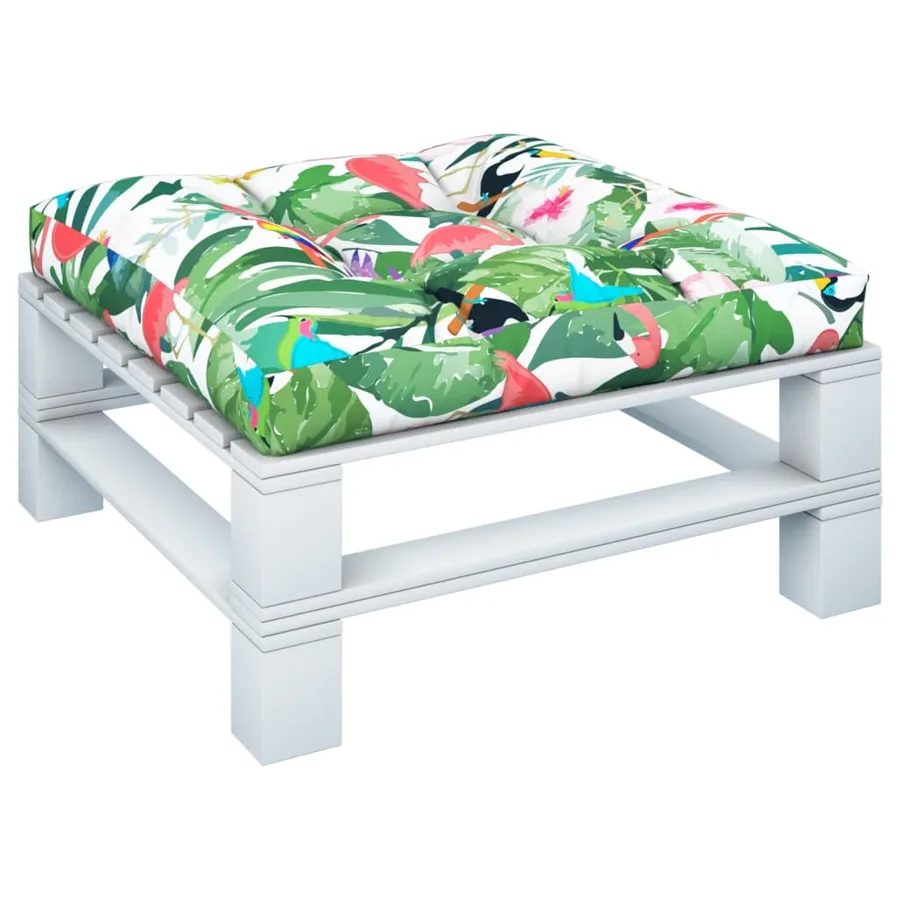 Coussin de palette multicolore 80x80x12 cm tissu - 3