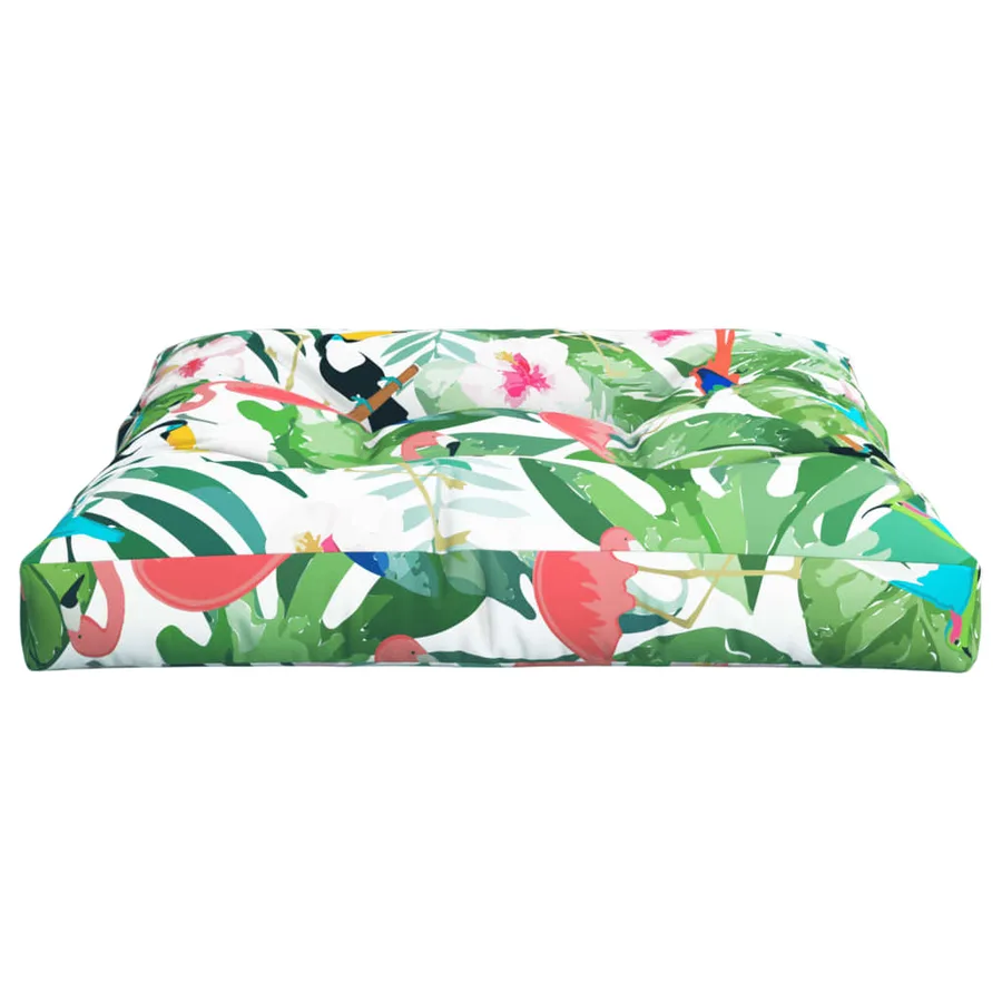 Coussin de palette multicolore 80x80x12 cm tissu - 6