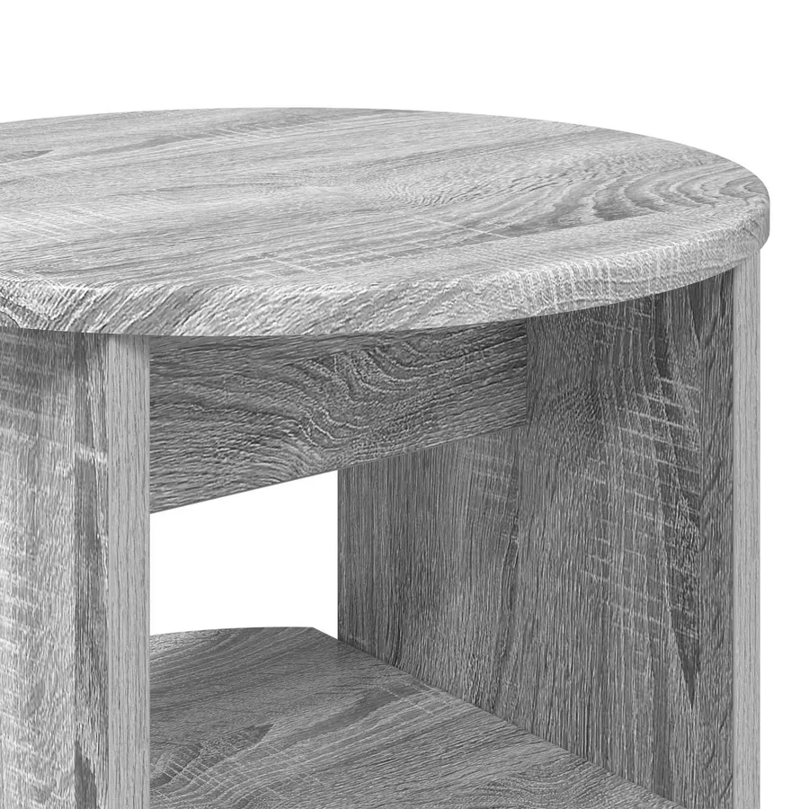 Meuble d'appoint 2 pcs Gris Sonoma Ø40 x 50 cm - 10
