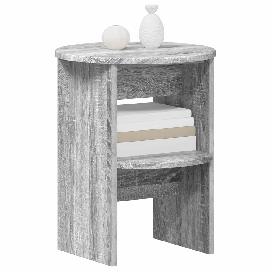 Meuble d'appoint 2 pcs Gris Sonoma Ø40 x 50 cm - 3