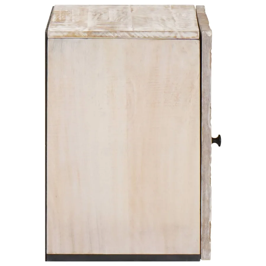 Cabinet de Salle de Bain Suspendu Blanc 38 x 33,5 x 48 cm - 4