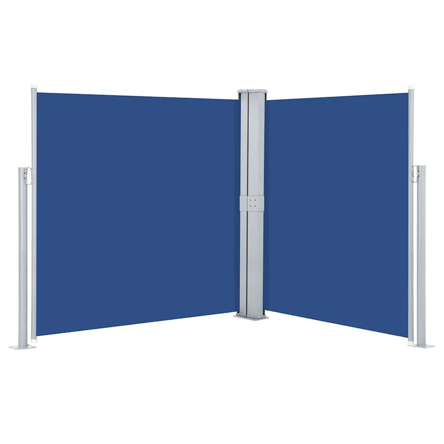 Auvent latéral rétractable Bleu 140 x 600 cm - 2