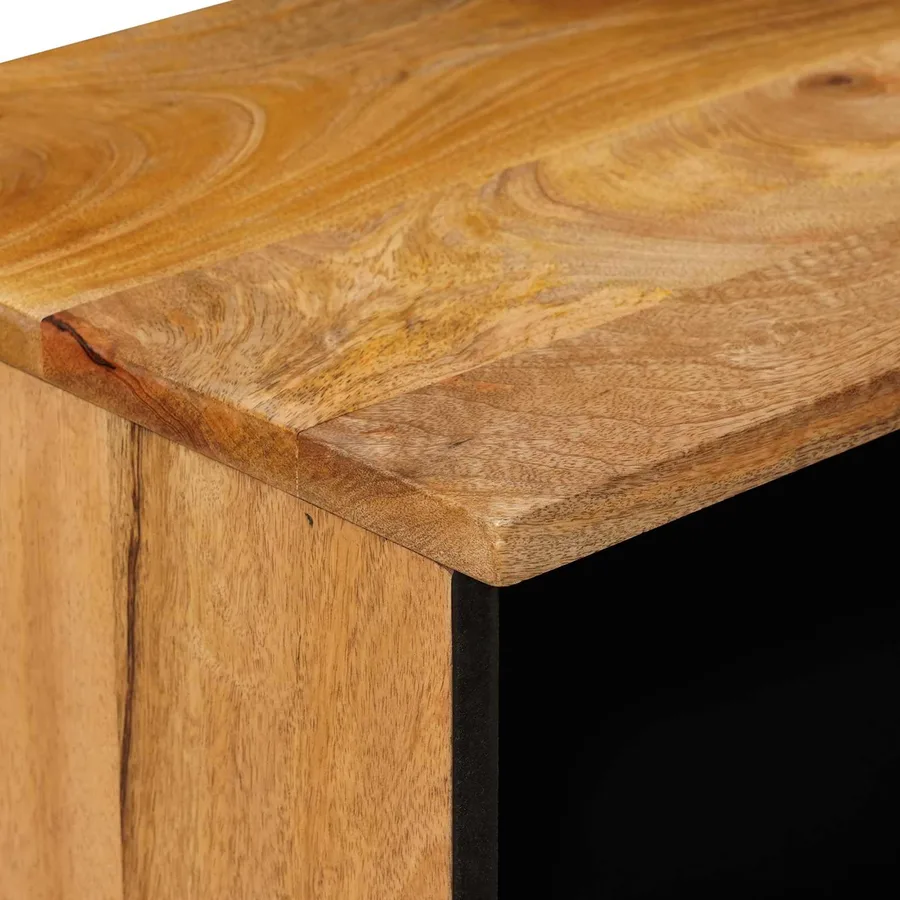 Cabinet de chevet avec tiroir 2 pcs Naturel 40 x 33 x 46 cm - 6