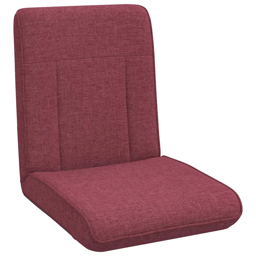 Fauteuil de sol ajustable Bordeaux Tissu - 2