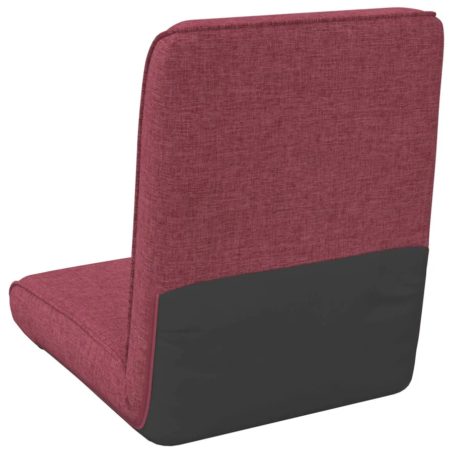 Fauteuil de sol ajustable Bordeaux Tissu - 6