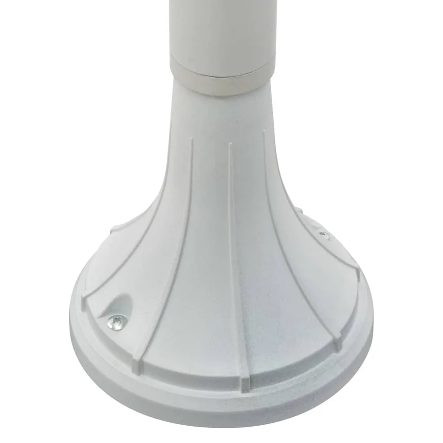 Lampadaire de jardin E27 120 cm Aluminium Blanc - 6