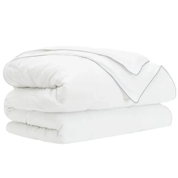 Duvet complet toute l'année Blanc 260 x 240 cm Fibre de bambou