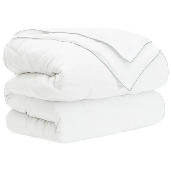 Duvet complet toute l'année Blanc 155 x 200 cm Fibre de bambou