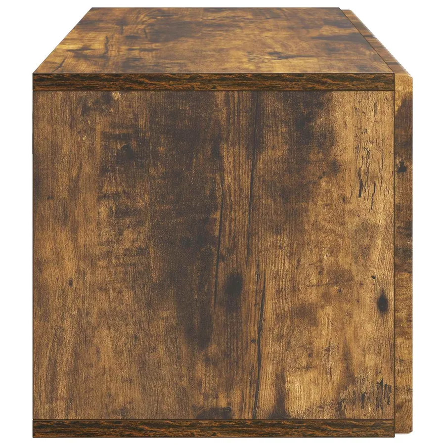 Meuble TV mural Chêne fumé 59,5 x 31 x 30 cm Bois d'ingénierie - 7
