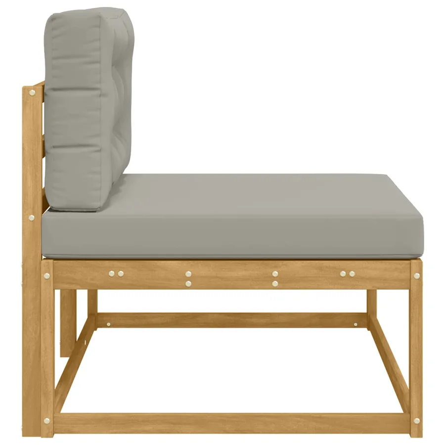 Canapé d'extérieur en bout Blanc 115 x 83 x 73 cm Polyester - 4