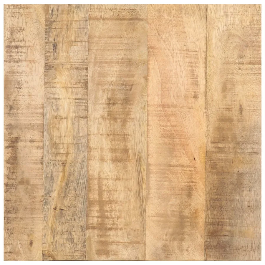 Table d'appoint avec roues 40x40x42 cm Bois de manguier brut - 4