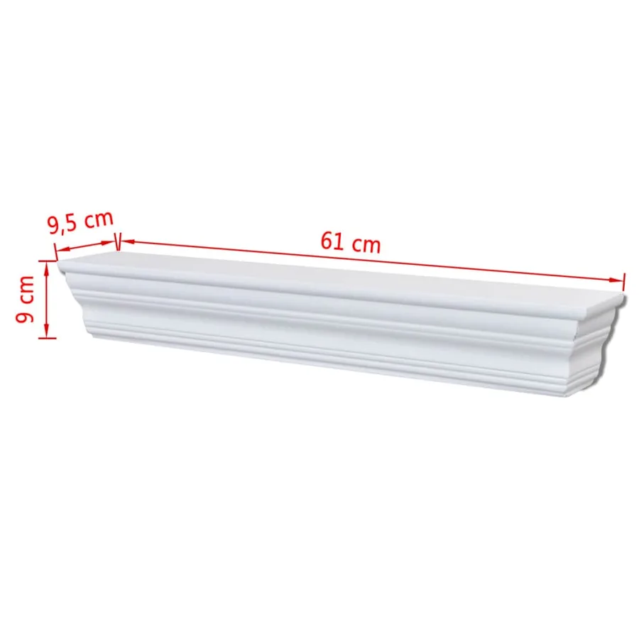 Étagères murales Aaliyah 2 pcs Blanc - 6