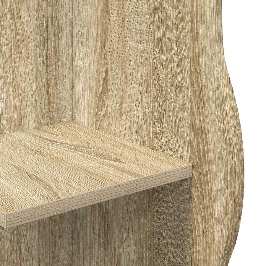 Étagère d'angle Chêne Sonoma 34 x 33 x 102 cm Bois d'ingénierie - 6