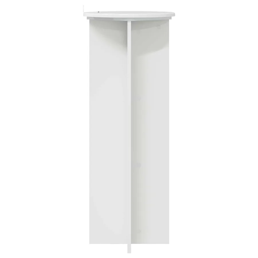 Support de Plante 2 pcs Blanc brillant Ø40 x 100 cm - 7