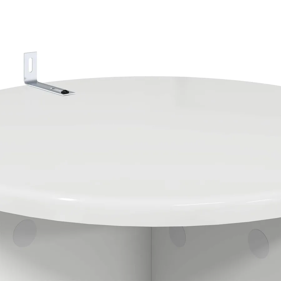 Support de Plante 2 pcs Blanc brillant Ø40 x 100 cm - 9