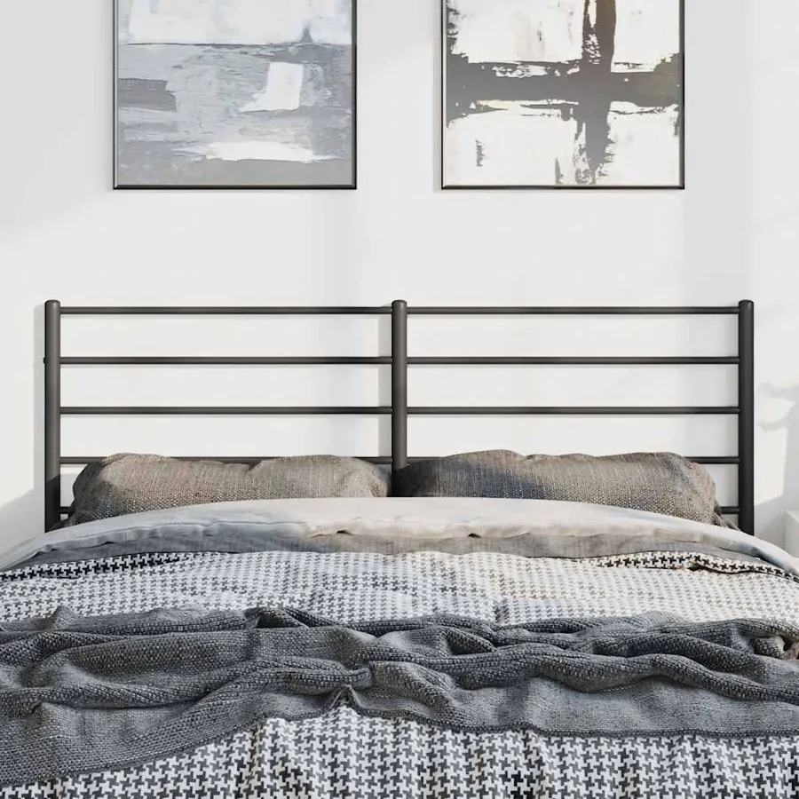 Tête de lit de remplacement métal noir 135 cm - 3