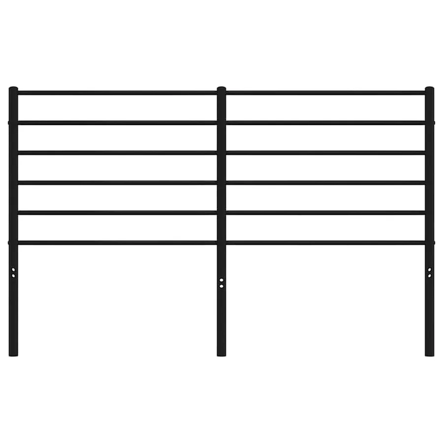 Tête de lit de remplacement métal noir 135 cm - 4