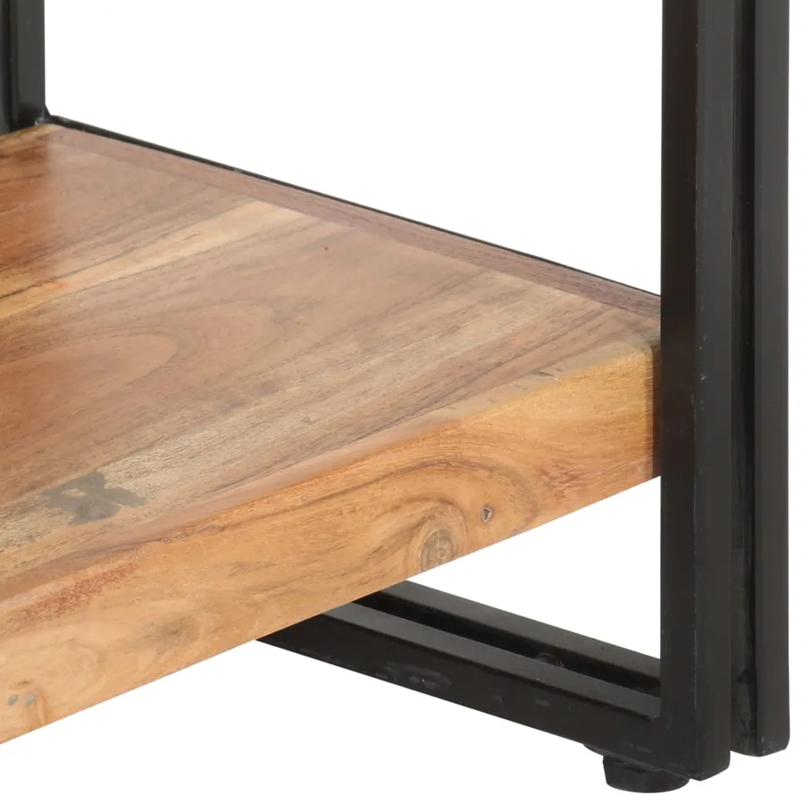 Bibliothèque à 5 niveaux 60x30x180 cm Bois d'acacia solide - 5