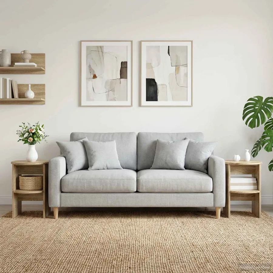 Meuble d'appoint Chêne Sonoma Ø40 x 50 cm Bois d’ingénierie - 4