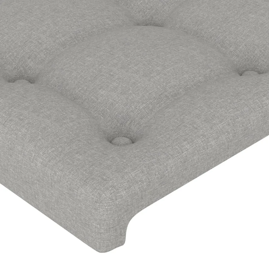 Tête de lit Gris clair 80x5x78/88 cm Tissu - 4