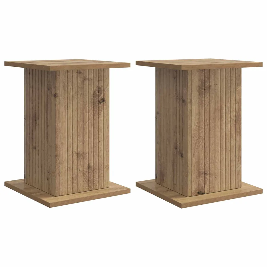 Support de Plante 2 pc Chêne artisanal 30,5 x 30 x 43 cm - 2