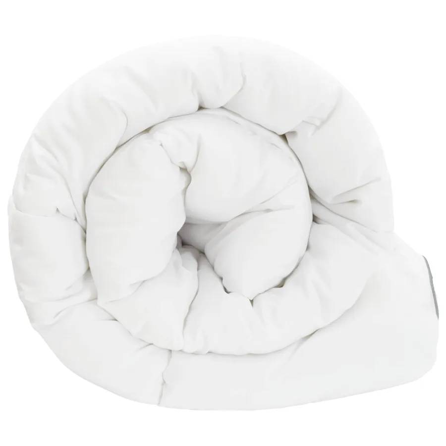 Couette d'été Blanc 200 x 220 cm Bambou - 4