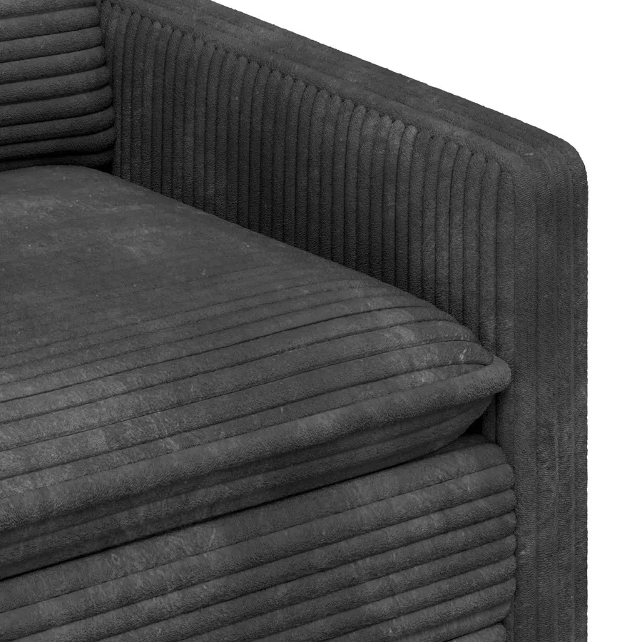 Canapé Gris foncé 126 x 81 x 87,5 cm Polyester - 6