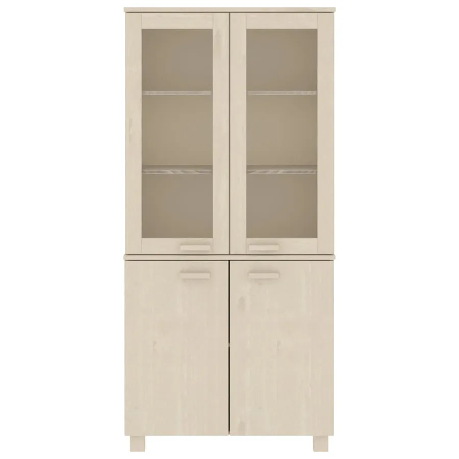 Buffet HAMAR Bois massif de pin Marron miel - 3