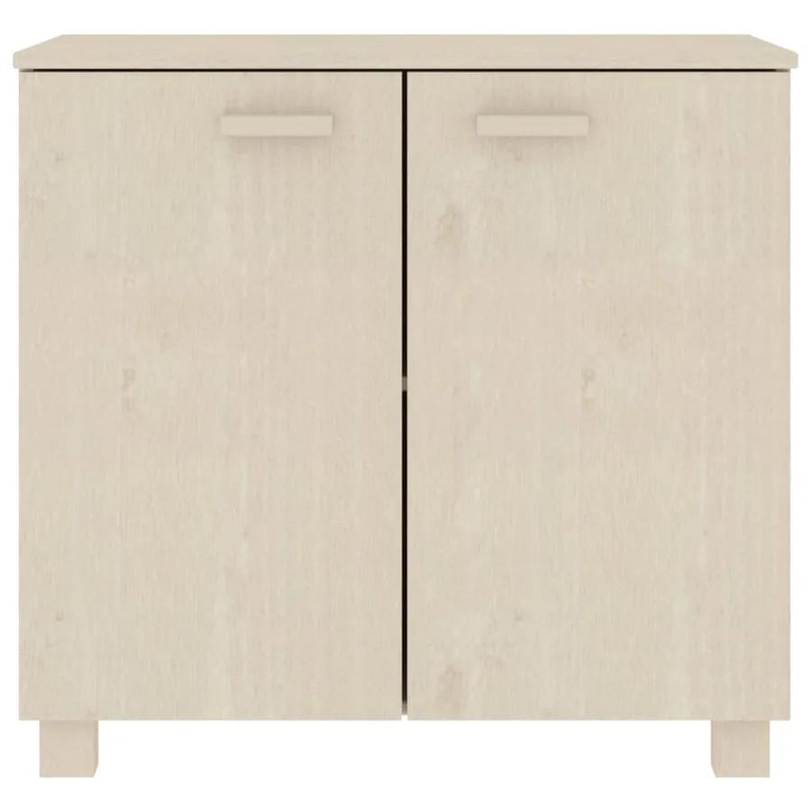 Buffet HAMAR Marron miel 85x35x80 cm Bois massif de pin - 3