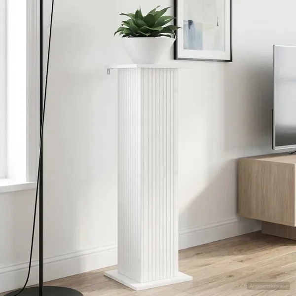 Support de Plante 2 pcs Blanc 30,5 x 30 x 100,5 cm
